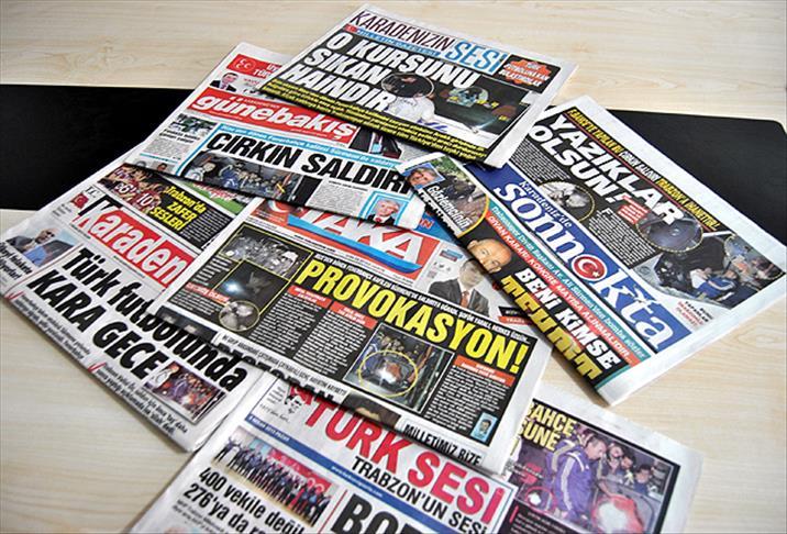 Trabzon'da gazeteler simsiyah! 1