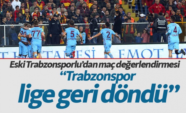 "Trabzonspor lige döndü" 1
