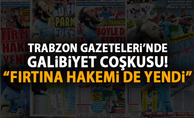 Trabzon Gazetelerinde Galibiyet coşkusu 1