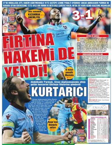 Trabzon Gazetelerinde Galibiyet coşkusu 4