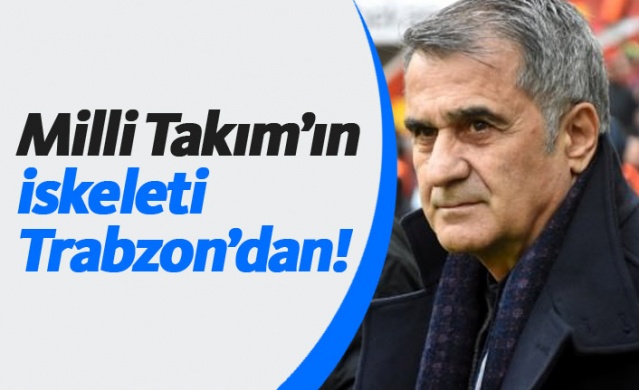Milli takımın iskeleti Trabzon'dan 1