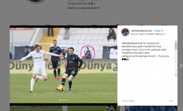 Trabzonspor'da maç sonrası sosyal medyada neler paylaşıldı? 6