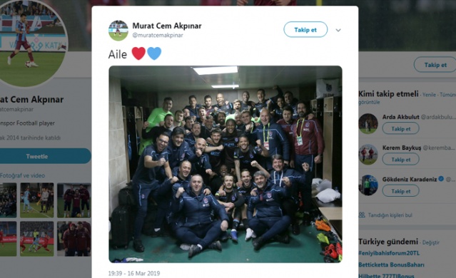 Trabzonspor'da maç sonrası sosyal medyada neler paylaşıldı? 3