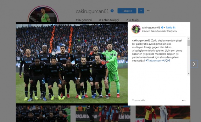 Trabzonspor'da maç sonrası sosyal medyada neler paylaşıldı? 9