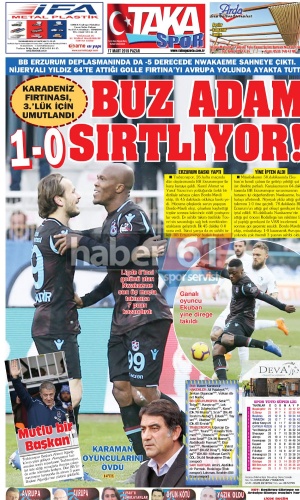 Trabzon Gazetelerinden galibiyet yorumu 5
