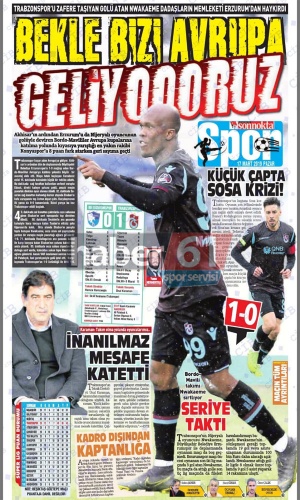 Trabzon Gazetelerinden galibiyet yorumu 3