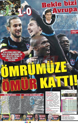 Trabzon Gazetelerinde Abdulkadir çılgınlığı : "Messi misin be oğlum!" 3