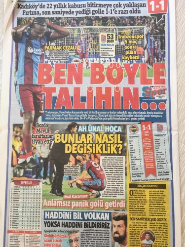 Trabzon Gazetelerinde  Fenerbahçe maçı manşetleri: Böyle talihin... 4
