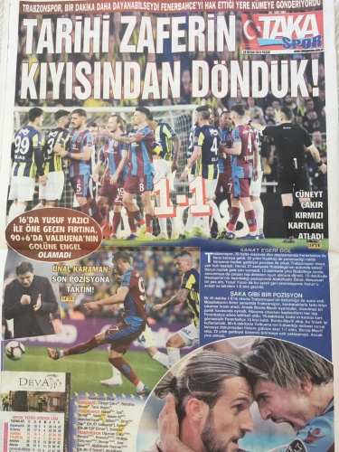 Trabzon Gazetelerinde  Fenerbahçe maçı manşetleri: Böyle talihin... 5