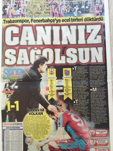 Trabzon Gazetelerinde  Fenerbahçe maçı manşetleri: Böyle talihin... 6