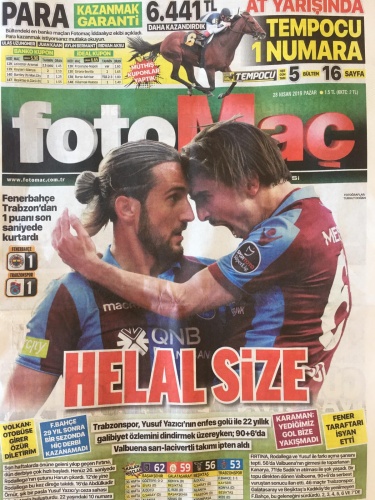 Trabzon Gazetelerinde  Fenerbahçe maçı manşetleri: Böyle talihin... 7
