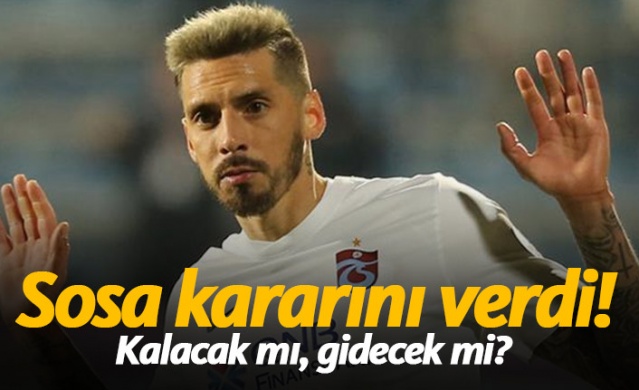 Trabzonspor'da Sosa kararını verdi 1