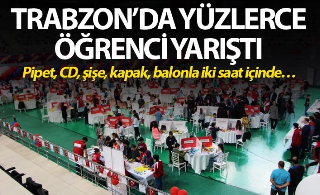 Trabzon'da yüzlerce öğrenci yarıştı 1