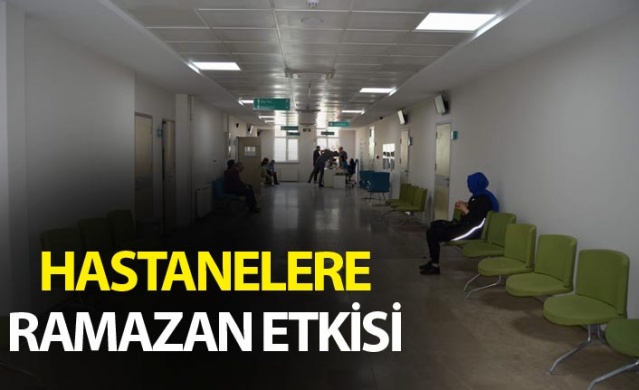 Trabzon'da hastanelere Ramazan Etkisi 1