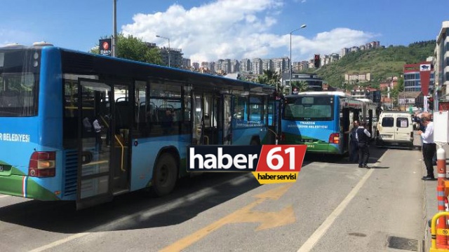 Trabzon'da otobüsler çarpıştı 8