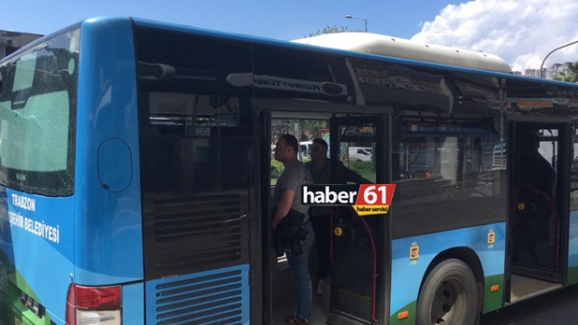 Trabzon'da otobüsler çarpıştı 2