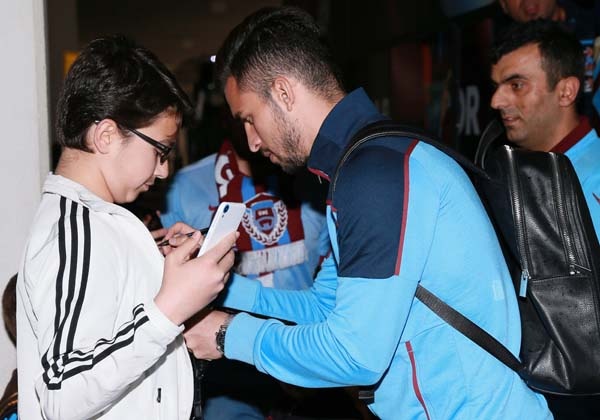 Trabzonspor'a Konya'da coşkulu karşılama 13