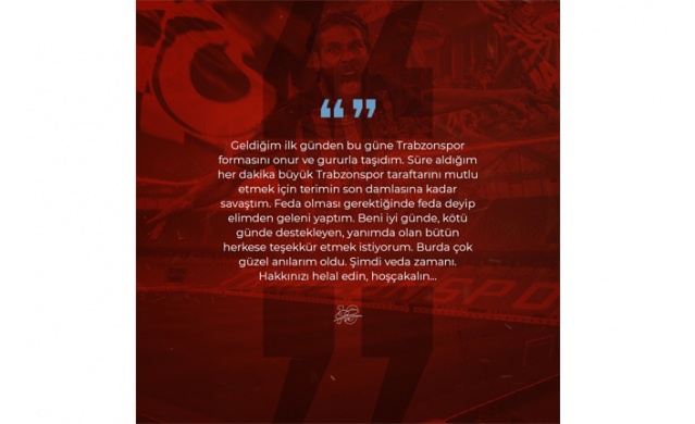Trabzonspor'da iki ayrılık! Böyle veda ettiler... 2
