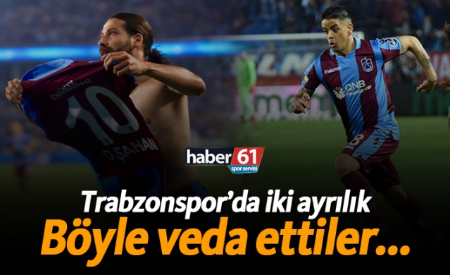 Trabzonspor'da iki ayrılık! Böyle veda ettiler... 1