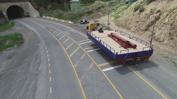 Trabzon'da baraj dubasının tehlikeli yolculuğu 3