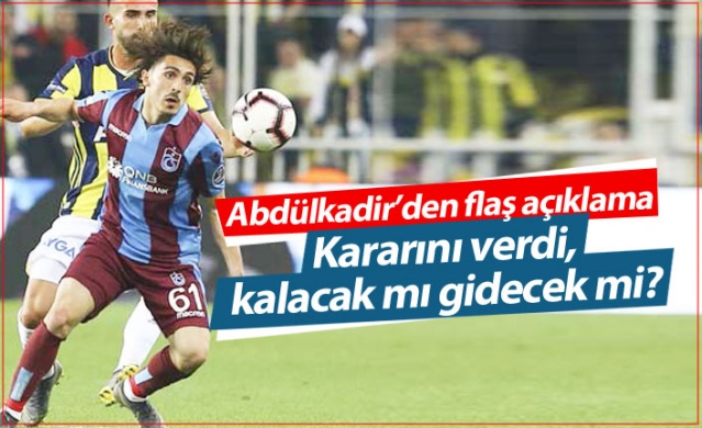 Abdülkadir Ömür kararını açıkladı! Trabzonspor'da kalacak mı? 1