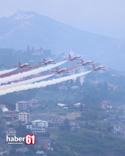 Türk Yıldızları Trabzon'da gösteri yaptı 6