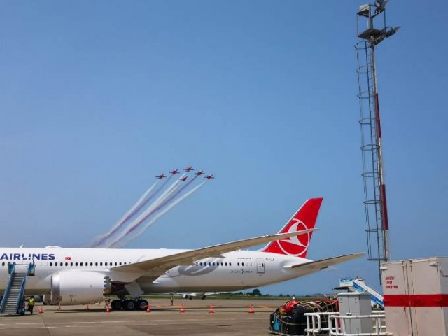 THY'nin yeni uçağı 'Maçka' Trabzon'da 2