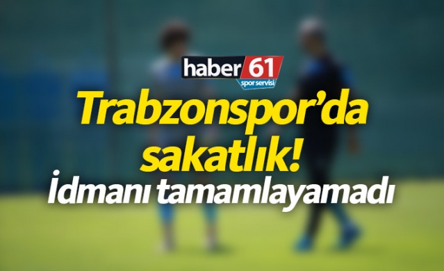 Trabzonspor'da Cafer Tosun sakatlandı 1