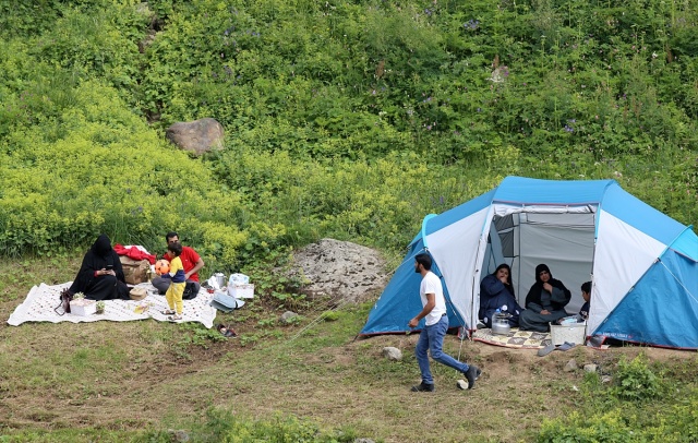 Turiste kiraladığı çadır geçim kaynağı oldu 8