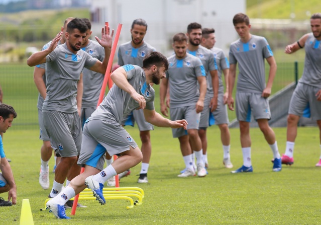Trabzonspor'da sabah antrenmanı tamamlandı - 14.07.2019 14