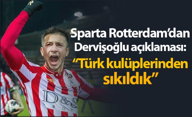 Sparta Roterdam'dan Halil Dervişoğlu açıklaması: "Türk kulüplerinden sıkıldık" 1