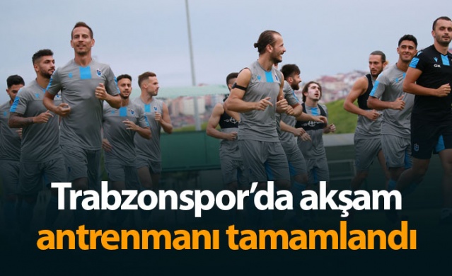 Trabzonspor'da akşam antrenmanı tamamlandı - 16.07.2019 1