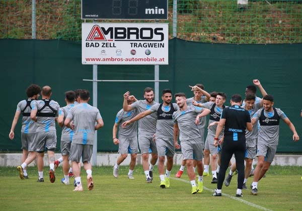 Trabzonspor  Linz'de akşam antremanını tamamladı. 28 Temmuz 2019 13