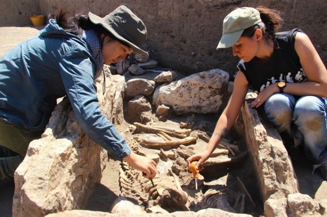 Kazı çalışmasında 5 bin yıllık iskeletler bulundu 5