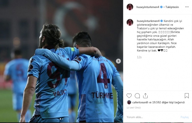 Trabzonsporlu futbolcular Yusuf Yazıcı'ya böyle veda etti 9