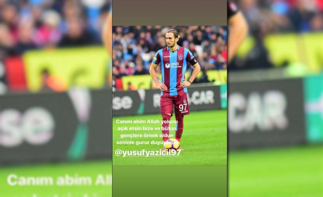 Trabzonsporlu futbolcular Yusuf Yazıcı'ya böyle veda etti 6