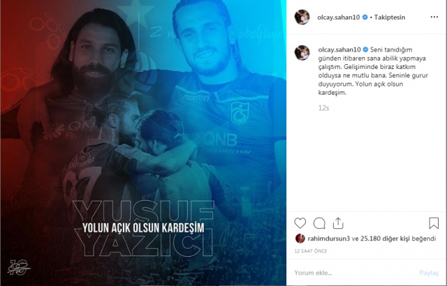 Trabzonsporlu futbolcular Yusuf Yazıcı'ya böyle veda etti 8