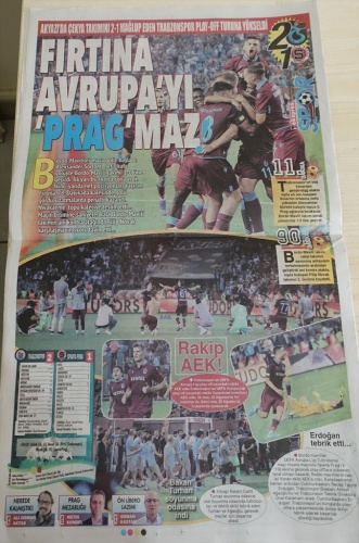 Trabzon basınından tur manşetleri 6