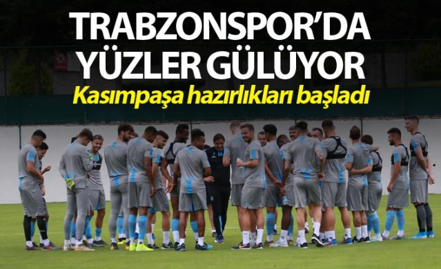 Trabzonspor'da yüzler gülüyor - Kasımpaşa hazırlıkları başladı 1