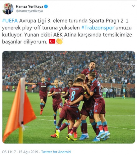 Trabzonspor'a tebrik yağdı! 10