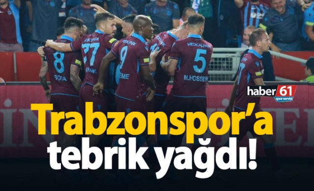 Trabzonspor'a tebrik yağdı! 1
