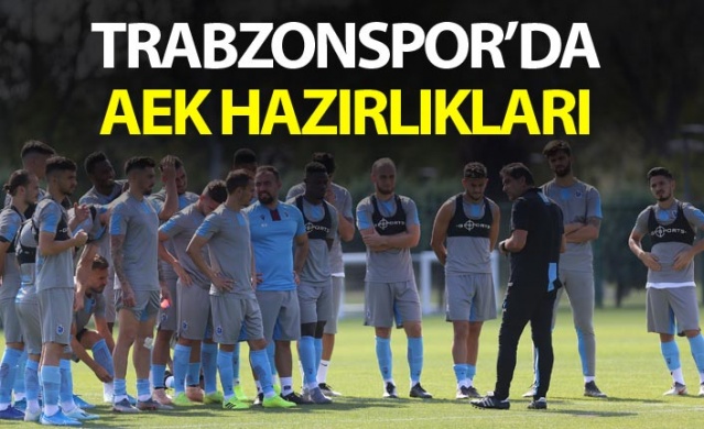 Trabzonspor'da AEK hazırlıkları 1