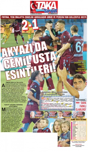 Trabzon Gazetelerinden galibiyet manşetleri 26.08.2019 3