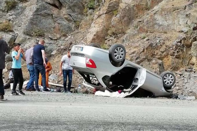 Otomobil takla attı: 4 yaralı 29 Ağustos 2019 1
