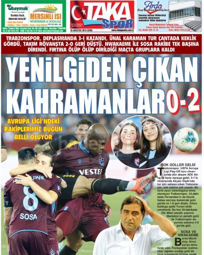 Trabzonspor gazetelerinden tur manşeti : Şakacı çocuklar 6