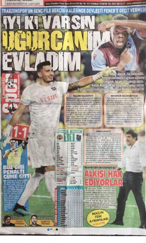 Trabzonspor Gazetelerinden Fenerbahçe maçı manşetleri 3