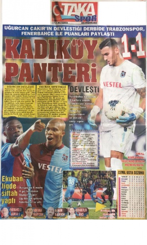 Trabzonspor Gazetelerinden Fenerbahçe maçı manşetleri 4