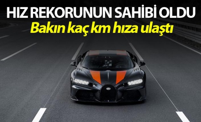 Bugatti Chiron dünya hız rekorunu kırdı 1