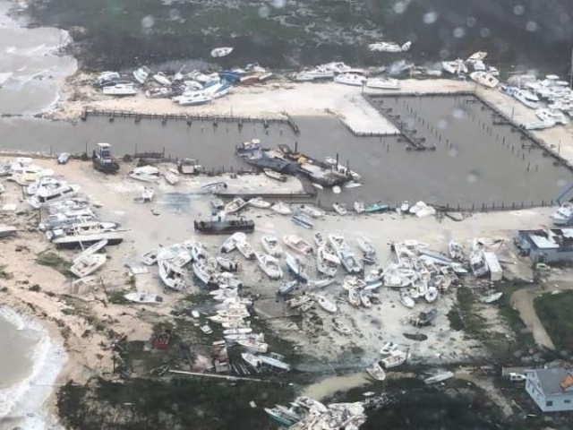 Kasırganın vurduğu Bahamalar havadan görüntülendi 6