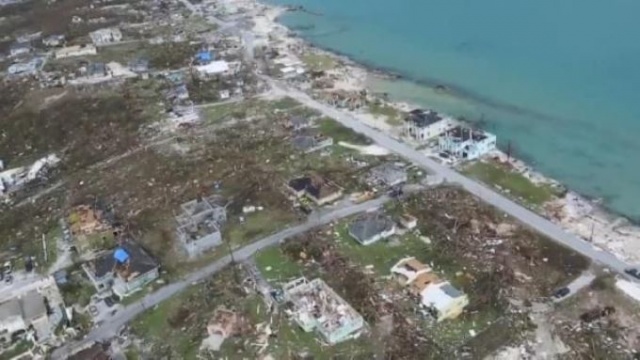 Kasırganın vurduğu Bahamalar havadan görüntülendi 2